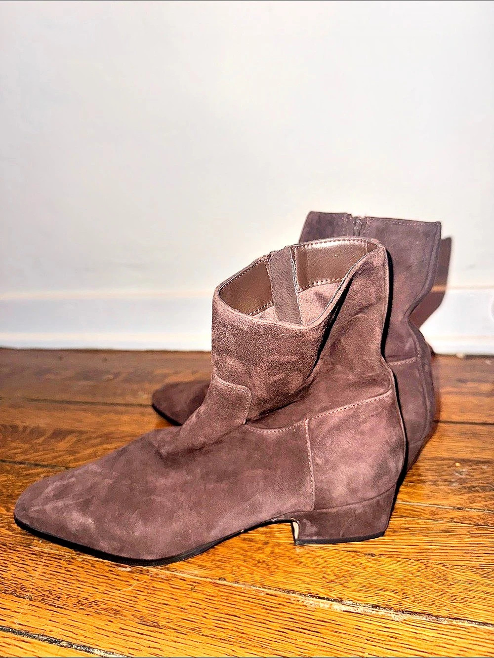 Steve Madden Suede Ankle Boots Brown